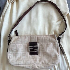 Fendi Zucca Canvas Shoulder/crossbody Bag (vintage), AUTHENTIC